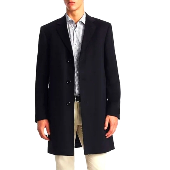 Saks Fifth Avenue COLLECTION Buttoned Cashmere Topcoat - Picture 1 of 11